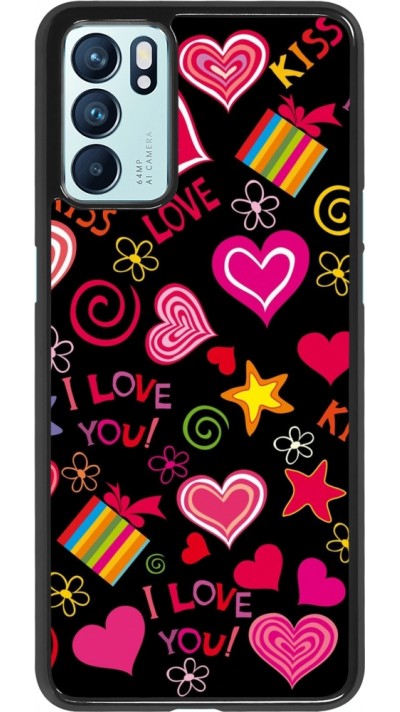 Coque Oppo Reno6 5G - Valentine 2023 love symbols