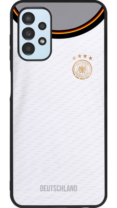 Samsung Galaxy A13 Case Hülle - Silikon schwarz Deutschland 2022 personalisierbares Fußballtrikot Samsung Galaxy A13 Case Hülle - Silikon schwarz Deutschland 2022 personalisierbares Fußballtrikot