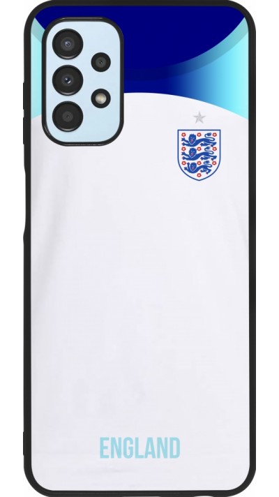 Samsung Galaxy A13 Case Hülle - Silikon schwarz England 2022 personalisierbares Fußballtrikot Samsung Galaxy A13 Case Hülle - Silikon schwarz England 2022 personalisierbares Fußballtrikot