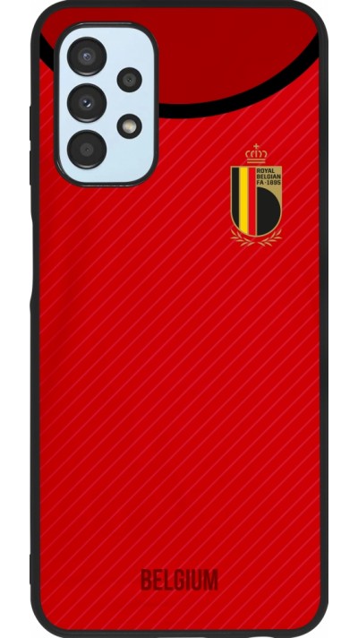 Samsung Galaxy A13 Case Hülle - Silikon schwarz Belgien 2022 personalisierbares Fußballtrikot Samsung Galaxy A13 Case Hülle - Silikon schwarz Belgien 2022 personalisierbares Fußballtrikot