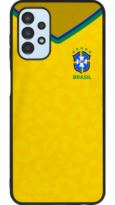 Samsung Galaxy A13 Case Hülle - Silikon schwarz Brasilien 2022 personalisierbares Fußballtrikot Samsung Galaxy A13 Case Hülle - Silikon schwarz Brasilien 2022 personalisierbares Fußballtrikot