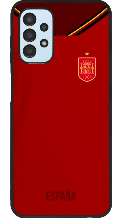 Samsung Galaxy A13 Case Hülle - Silikon schwarz Spanien 2022 personalisierbares Fußballtrikot Samsung Galaxy A13 Case Hülle - Silikon schwarz Spanien 2022 personalisierbares Fußballtrikot