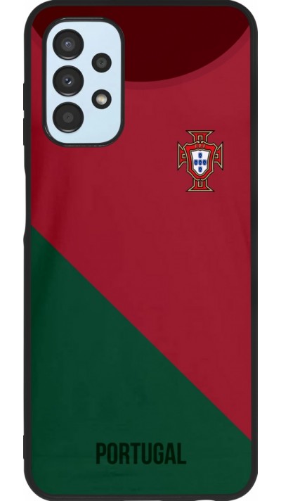 Samsung Galaxy A13 Case Hülle - Silikon schwarz Fussballtrikot Portugal2022 Samsung Galaxy A13 Case Hülle - Silikon schwarz Fussballtrikot Portugal2022