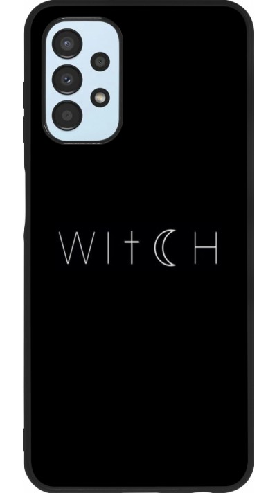 Samsung Galaxy A13 Case Hülle - Silikon schwarz Halloween 22 witch word Samsung Galaxy A13 Case Hülle - Silikon schwarz Halloween 22 witch word