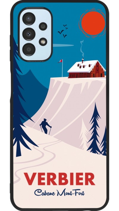 Samsung Galaxy A13 Case Hülle - Silikon schwarz Verbier Cabane Mont-Fort Samsung Galaxy A13 Case Hülle - Silikon schwarz Verbier Cabane Mont-Fort