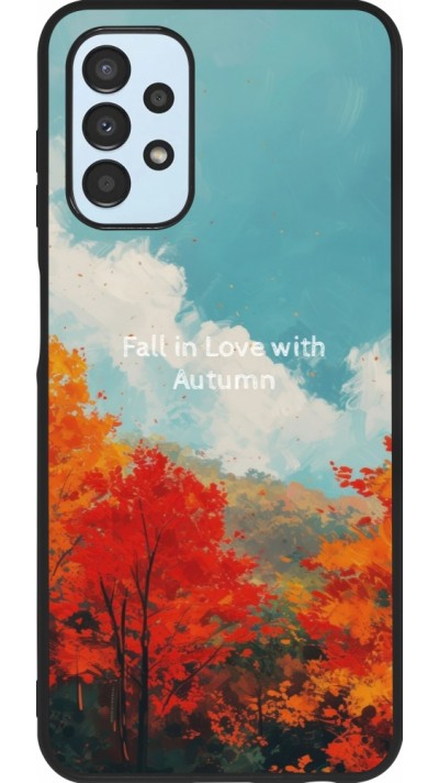 Coque Samsung Galaxy A13 5G - Silicone rigide noir Autumn 25 Fall in love