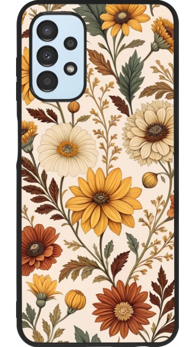 Coque Samsung Galaxy A13 5G - Silicone rigide noir Autumn 25 Flower pattern