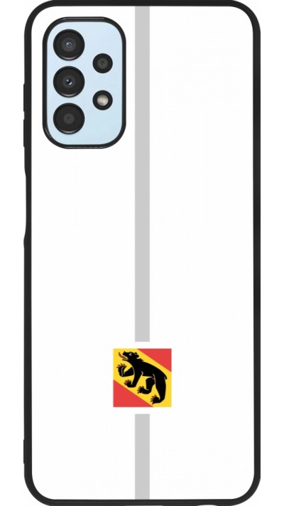 Coque Samsung Galaxy A13 5G - Silicone rigide noir Canton BE blanc