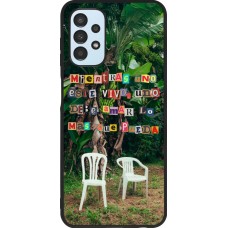 Samsung Galaxy A13 5G Case Hülle - Silikon schwarz Chairs DTMF