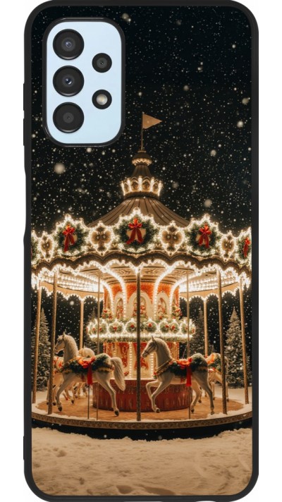 Samsung Galaxy A13 5G Case Hülle - Silikon schwarz Christmas 25 Carousel