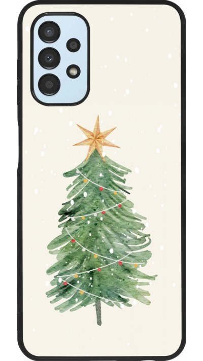Samsung Galaxy A13 5G Case Hülle - Silikon schwarz Christmas 25 Sketch Tree