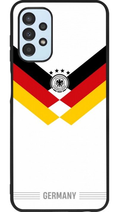 Coque Samsung Galaxy A13 5G - Silicone rigide noir Maillot de football Allemagne 2026 personnalisable