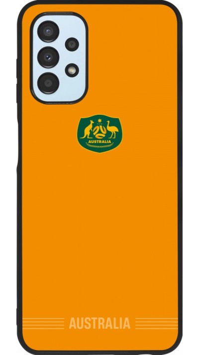 Coque Samsung Galaxy A13 5G - Silicone rigide noir Maillot de football Australie 2026 personnalisable
