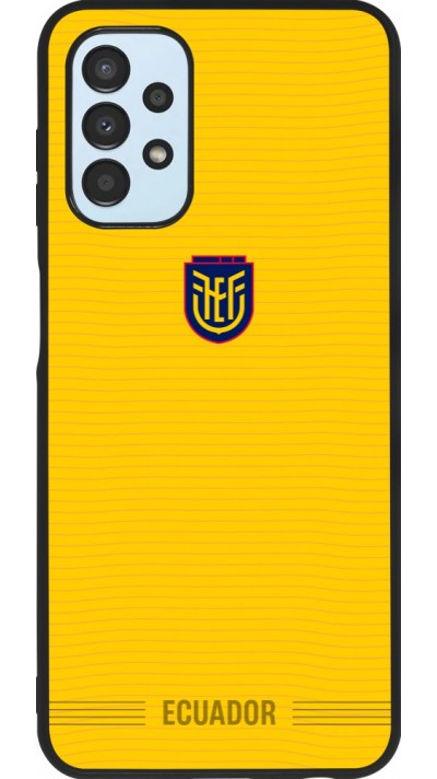 Coque Samsung Galaxy A13 5G - Silicone rigide noir Maillot de football Équateur 2026 personnalisable