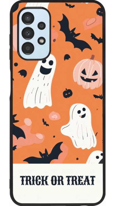 Samsung Galaxy A13 5G Case Hülle - Silikon schwarz Halloween 2025 Trick treat Samsung Galaxy A13 5G Case Hülle - Silikon schwarz Halloween 2025 Trick treat