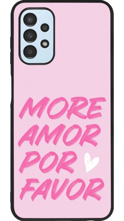 Coque Samsung Galaxy A13 5G - Silicone rigide noir More amor porfavor