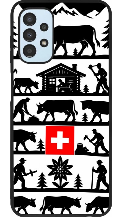 Coque Samsung Galaxy A13 5G - Silicone rigide noir Poya Suisse 1