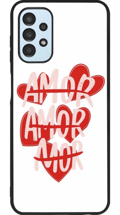 Coque Samsung Galaxy A13 5G - Silicone rigide noir Saint Valentines Day 26 Amor