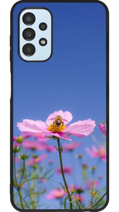Coque Samsung Galaxy A13 5G - Silicone rigide noir Bee on a flower Spring 2026