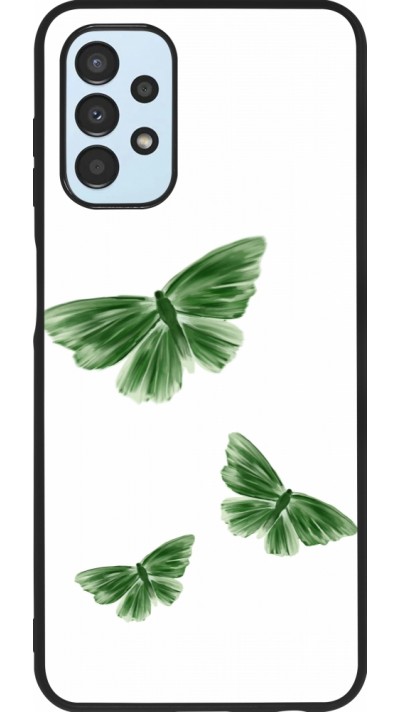 Coque Samsung Galaxy A13 5G - Silicone rigide noir Butterflies Spring 2026