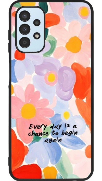 Coque Samsung Galaxy A13 5G - Silicone rigide noir Every day is a chance Spring 2026