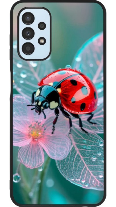 Coque Samsung Galaxy A13 5G - Silicone rigide noir Ladybird in bloom Spring 2026