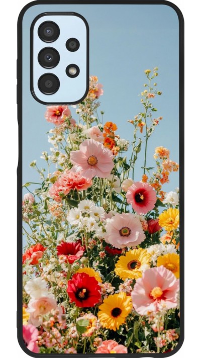 Coque Samsung Galaxy A13 5G - Silicone rigide noir Spring flowers Spring 2026
