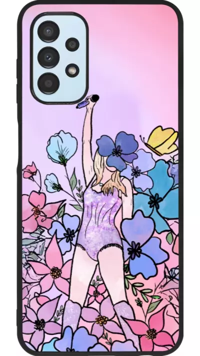 Coque Samsung Galaxy A13 5G - Silicone rigide noir Taylor Swift Sketch - Pink