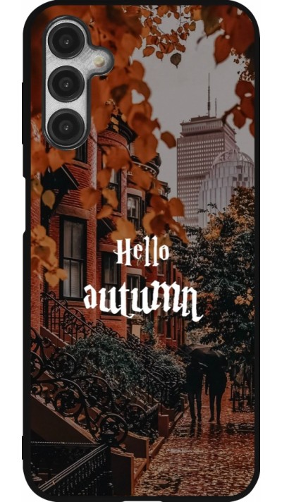 Coque Samsung Galaxy A14 5G - Silicone rigide noir Autumn 25 Hello autumn