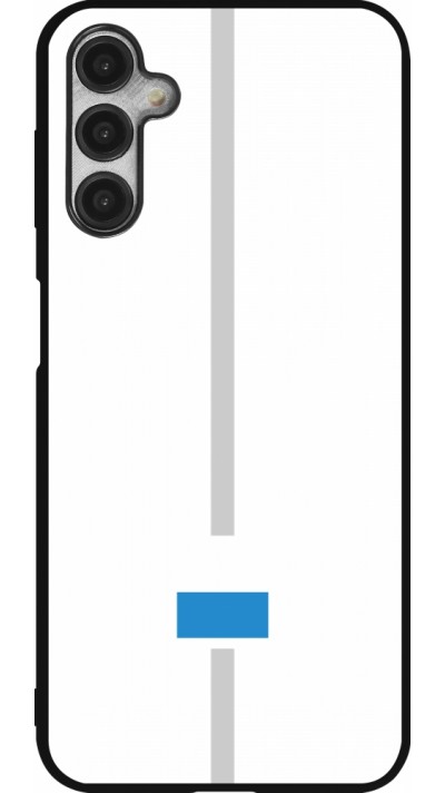Coque Samsung Galaxy A14 5G - Silicone rigide noir Canton LU blanc