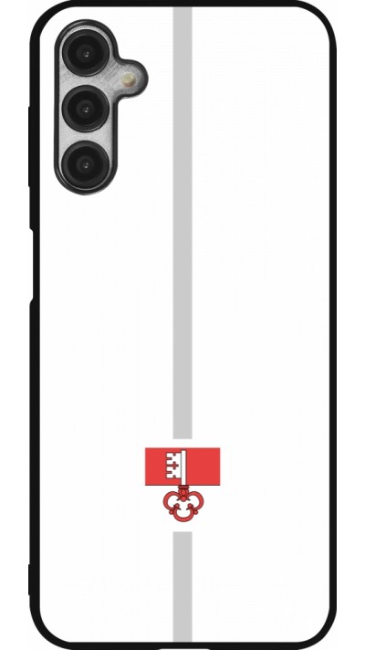 Coque Samsung Galaxy A14 5G - Silicone rigide noir Canton OW blanc
