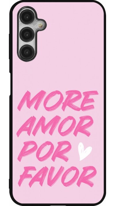 Coque Samsung Galaxy A14 5G - Silicone rigide noir More amor porfavor
