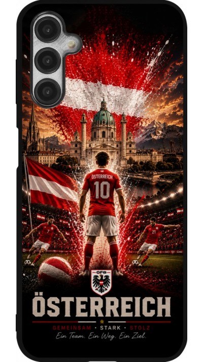 Samsung Galaxy A14 5G Case Hülle - Silikon schwarz Fussball Österreich splash 2026
