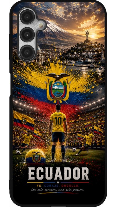Samsung Galaxy A14 5G Case Hülle - Silikon schwarz Fussball Ecuador splash 2026