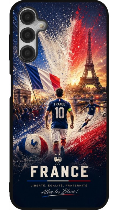 Samsung Galaxy A14 5G Case Hülle - Silikon schwarz Fussball Frankreich splash 2026