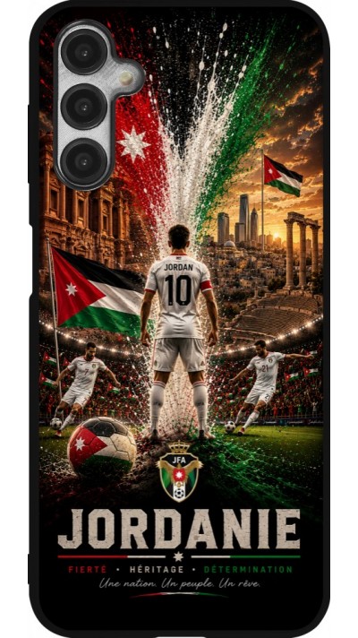 Samsung Galaxy A14 5G Case Hülle - Silikon schwarz Fussball Jordanien splash 2026