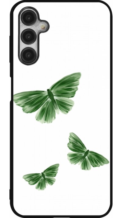 Samsung Galaxy A14 5G Case Hülle - Silikon schwarz Butterflies Spring 2026