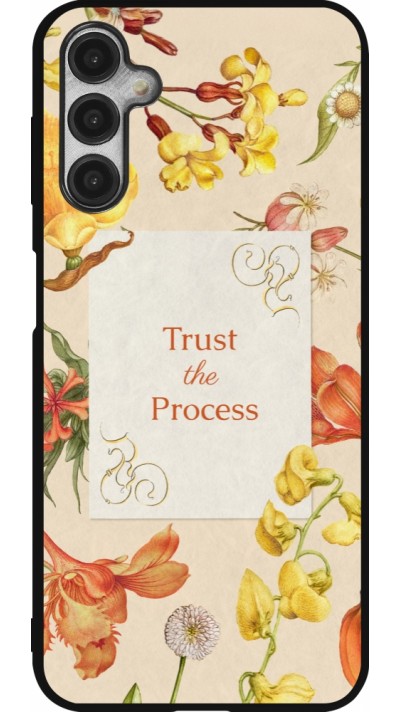 Samsung Galaxy A14 5G Case Hülle - Silikon schwarz Trust the process Spring 2026