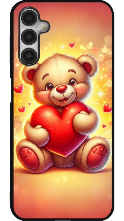 Samsung Galaxy A14 5G Case Hülle - Silikon schwarz Valentin 2024 Teddy Liebe Samsung Galaxy A14 5G Case Hülle - Silikon schwarz Valentin 2024 Teddy Liebe