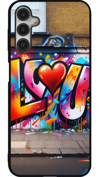 Samsung Galaxy A14 5G Case Hülle - Silikon schwarz Valentin 2025 Liebe U Tag Samsung Galaxy A14 5G Case Hülle - Silikon schwarz Valentin 2025 Liebe U Tag