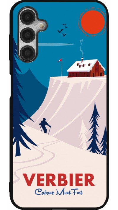 Samsung Galaxy A14 5G Case Hülle - Silikon schwarz Verbier Cabane Mont-Fort Samsung Galaxy A14 5G Case Hülle - Silikon schwarz Verbier Cabane Mont-Fort