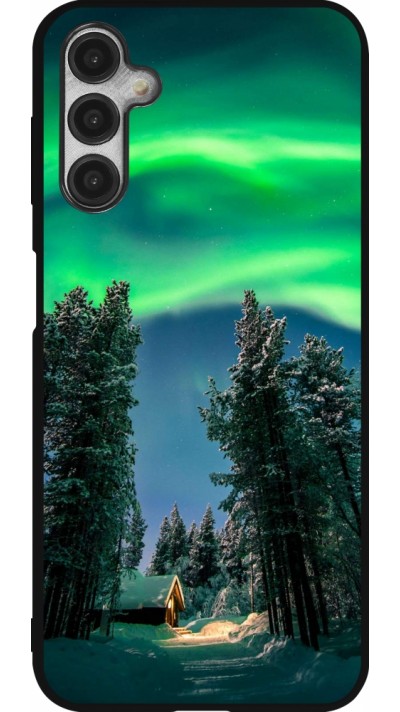 Samsung Galaxy A14 5G Case Hülle - Silikon schwarz Winter 22 Northern Lights Samsung Galaxy A14 5G Case Hülle - Silikon schwarz Winter 22 Northern Lights