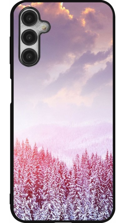 Samsung Galaxy A14 5G Case Hülle - Silikon schwarz Winter 22 Pink Forest Samsung Galaxy A14 5G Case Hülle - Silikon schwarz Winter 22 Pink Forest