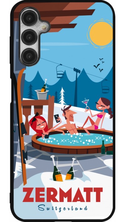 Samsung Galaxy A14 5G Case Hülle - Silikon schwarz Zermatt Mountain Jacuzzi Samsung Galaxy A14 5G Case Hülle - Silikon schwarz Zermatt Mountain Jacuzzi