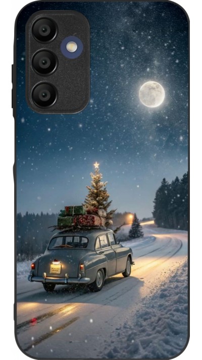Samsung Galaxy A15 Case Hülle - Silikon schwarz Christmas 25 Car with Tree Xmas