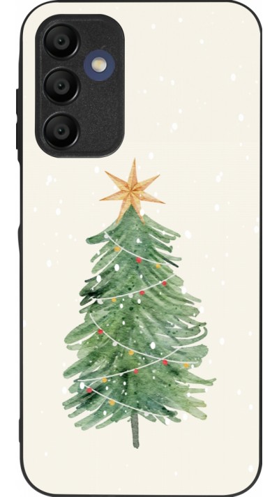Samsung Galaxy A15 Case Hülle - Silikon schwarz Christmas 25 Sketch Tree