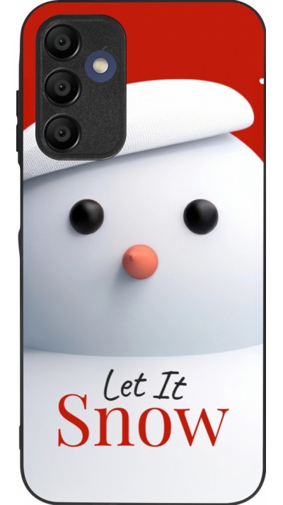 Samsung Galaxy A15 Case Hülle - Silikon schwarz Christmas 25 Xmas Snowman