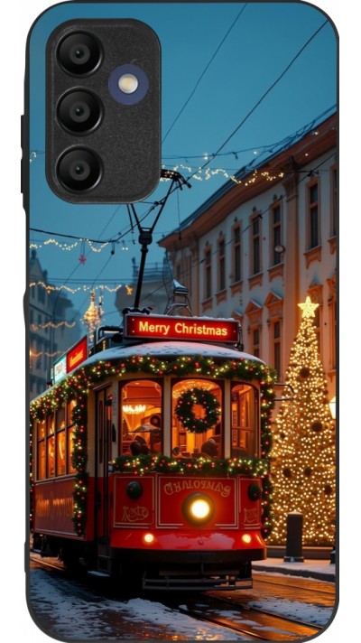 Samsung Galaxy A15 Case Hülle - Silikon schwarz Christmas 25 Xmas Train
