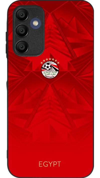 Coque Samsung Galaxy A15 - Silicone rigide noir Maillot de football Égypte 2026 personnalisable