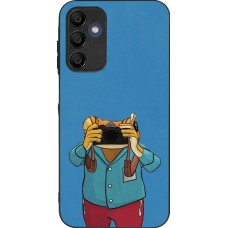 Samsung Galaxy A15 Case Hülle - Silikon schwarz Frog with camera DTMF